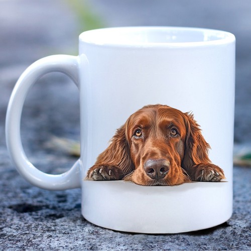Pet dog mug watercolour - dog, irish