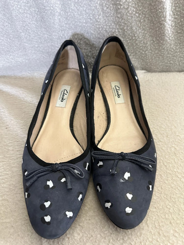 Clarks navy blue - , speckled