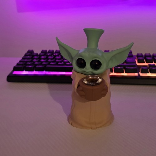 Baby yoda glass - baby, pipe