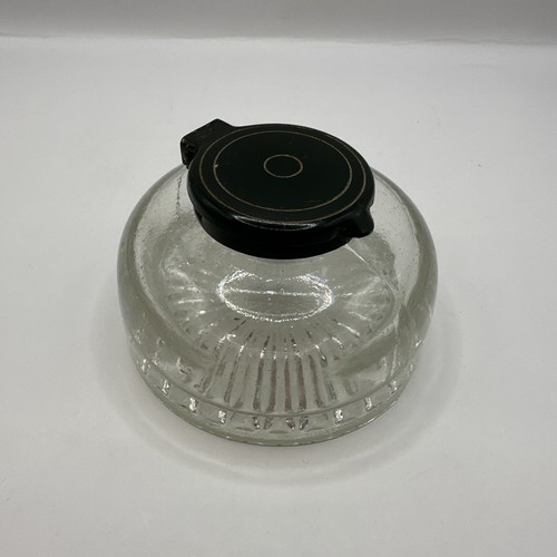 Vintage clear ribbed glass - vintage,