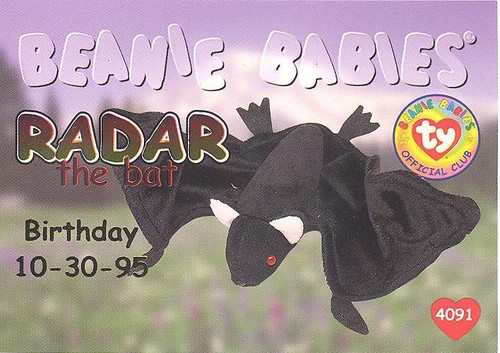 Beanie babies bboc card - babies,