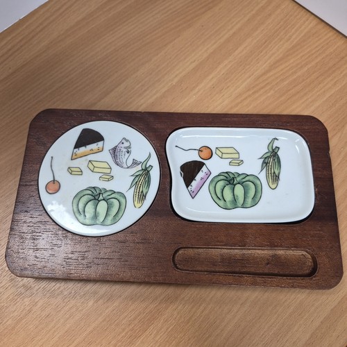 Vintage mcm teak cheese - vintage,