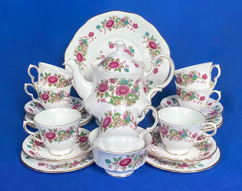 Queen anne tea - set, 6,