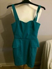 H&M Green Strappy Evening Party Dress UK 6/8