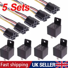 5Pcs 12V Automotive Changeover Relay 40A 5-Pin SPDT Switching Relays for Car Van