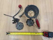 VINTAGE FRENCH MOULINETTE PURÉE PRESS & BLADES, MOULI MILL CHINOIS, KITCHENALIA,