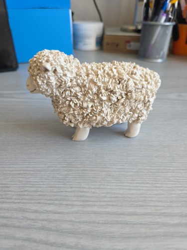 Ceramic wensleydale sheep - ceramic, 14cm