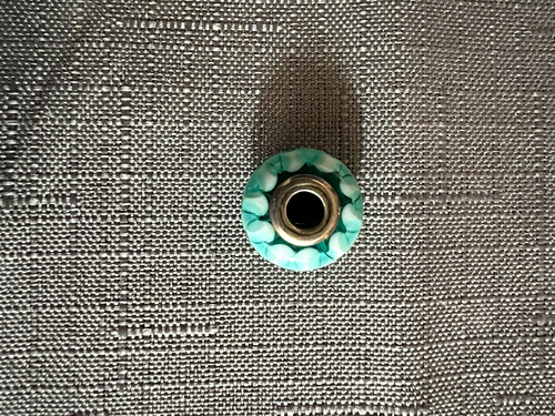Pandora teal lattice murano - pandora,