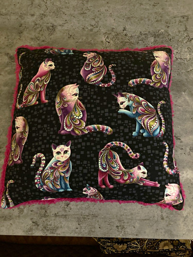 Egyptian cat print - cat, cushion