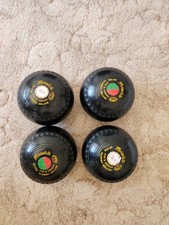 Henselite Lawn Bowls Classic Deluxe Heavy Black Size 5