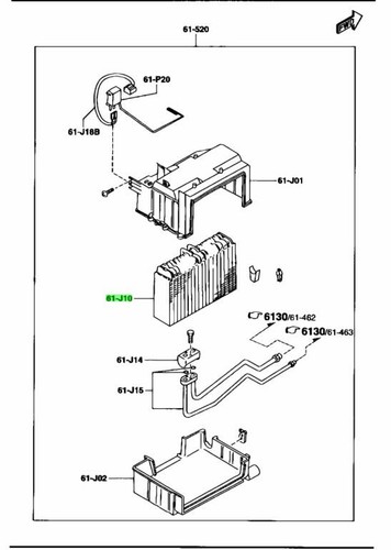 Oem mazda evaporator l r - mazda, l/r