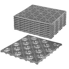 LIVIVO 9pcs Interlocking Nonslip Garden Path Tiles Floor Lawn Paving Patio Deck