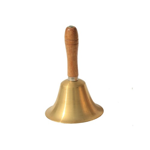 Large brass hand bell - brass, loud