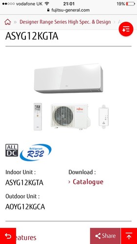 Air conditioning unit - conditioning, fujitsu