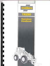 Matbro TR250 Operators Manual