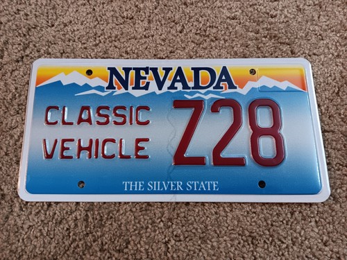 Nevada license plate vanity - -,