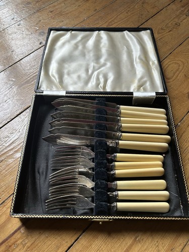 Vintage fish cutlery - vintage, 12-piece
