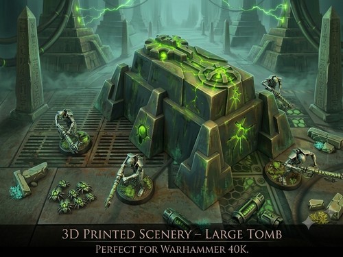 Tomb scatter terrain 28mm - tomb,