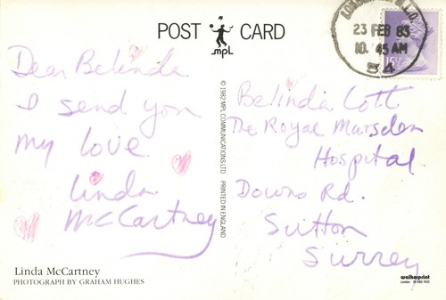 Linda mccartney handwritten - linda,