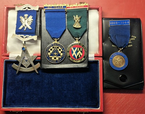 Scottish masonic medals past - masonic, medals,past