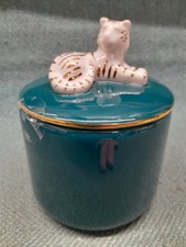 Ceramic tiger trinket - tiger, /