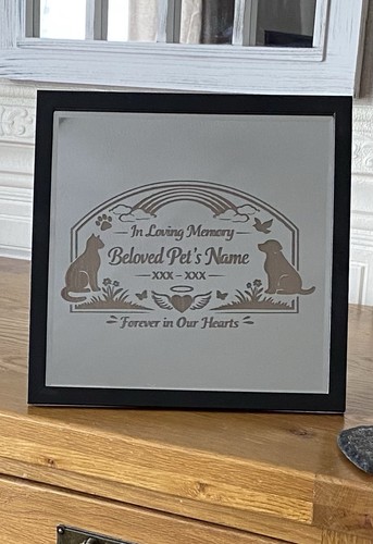 Laser engraved pet memorial - memorial, on