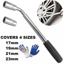 17 19 21 23MM Heavy Duty Car Van Wheel Brace Socket Tyre Nut Spanner Wrench Hot~