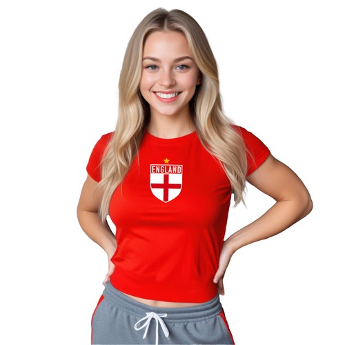England badge baby tee - england,