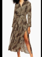 Topshop Leopard Shirt Buttoned