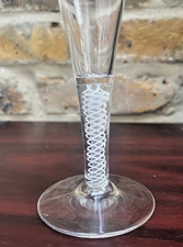 Antique 19th c Air Twist Stem English Wine Glass