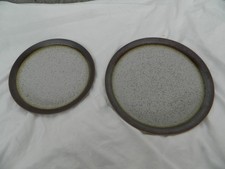 Vintage PURBECK POTTERY — PORTLAND , Dinner + Serving Plates - Retro Tableware.