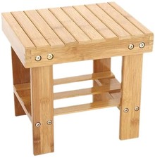 Bamboo Wooden  Step Stool Seat