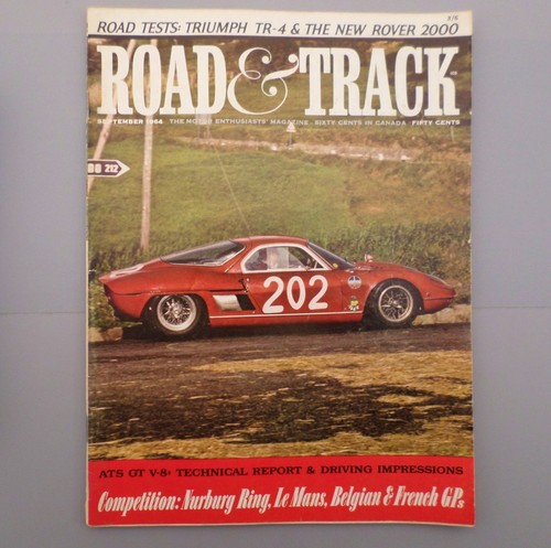 Vtg road track mag - &, sept