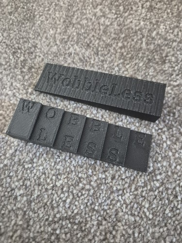 Wobble less plastic furniture - wobble,