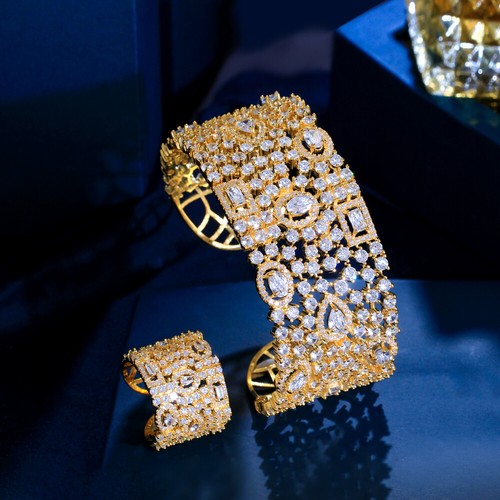Dubai gold plated crystal - cz,