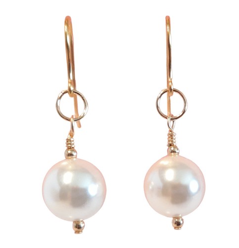 9ct gold pearl - gold, large