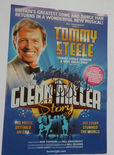 Tommy steele autographed x - steele,