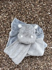 Next Hippo comforter blanket BNWOT NEXT Blankie Soft Toy large comfort grey 28"