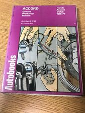 Autobooks Workshop Manual. HONDA ACCORD. 1976-77. (BC1)