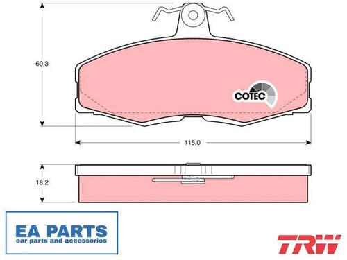 Brake pad set disc - pad, set,