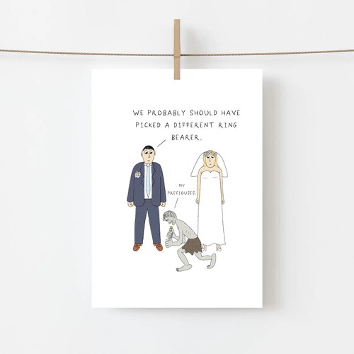 Funny wedding greeting card - funny,