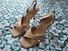 H&M Womans Light Cream Heeled