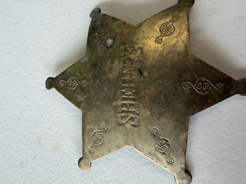 Vintage large sheriff brass - vintage,