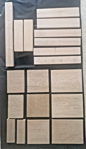 Oak hardwood blank offcut - ,