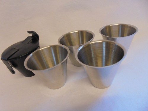 Vintage set four stainless - set,