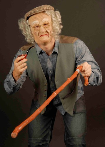 Old man funny fancy - fancy, dress