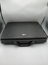 Vintage Samsonite Slim Hard Shell Black Attaché Briefcase 1980s 90s