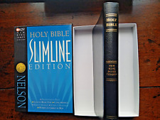 KJV Holy Bible Black Bonded Leather, Red Letter, Gilded Gold Page Edges, Boxed.