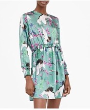 ZARA Floral Crane Birds Kimono