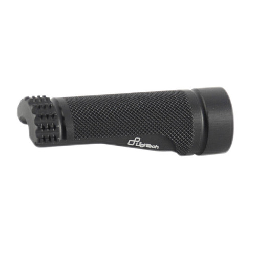 Black passenger footrests and - footrests,